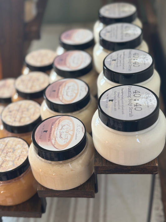 Natural, nourishing body scrubs. Self care made simple.