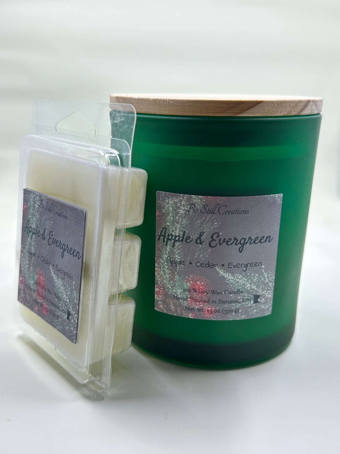 Evergreen & Apple Candle - 13 oz