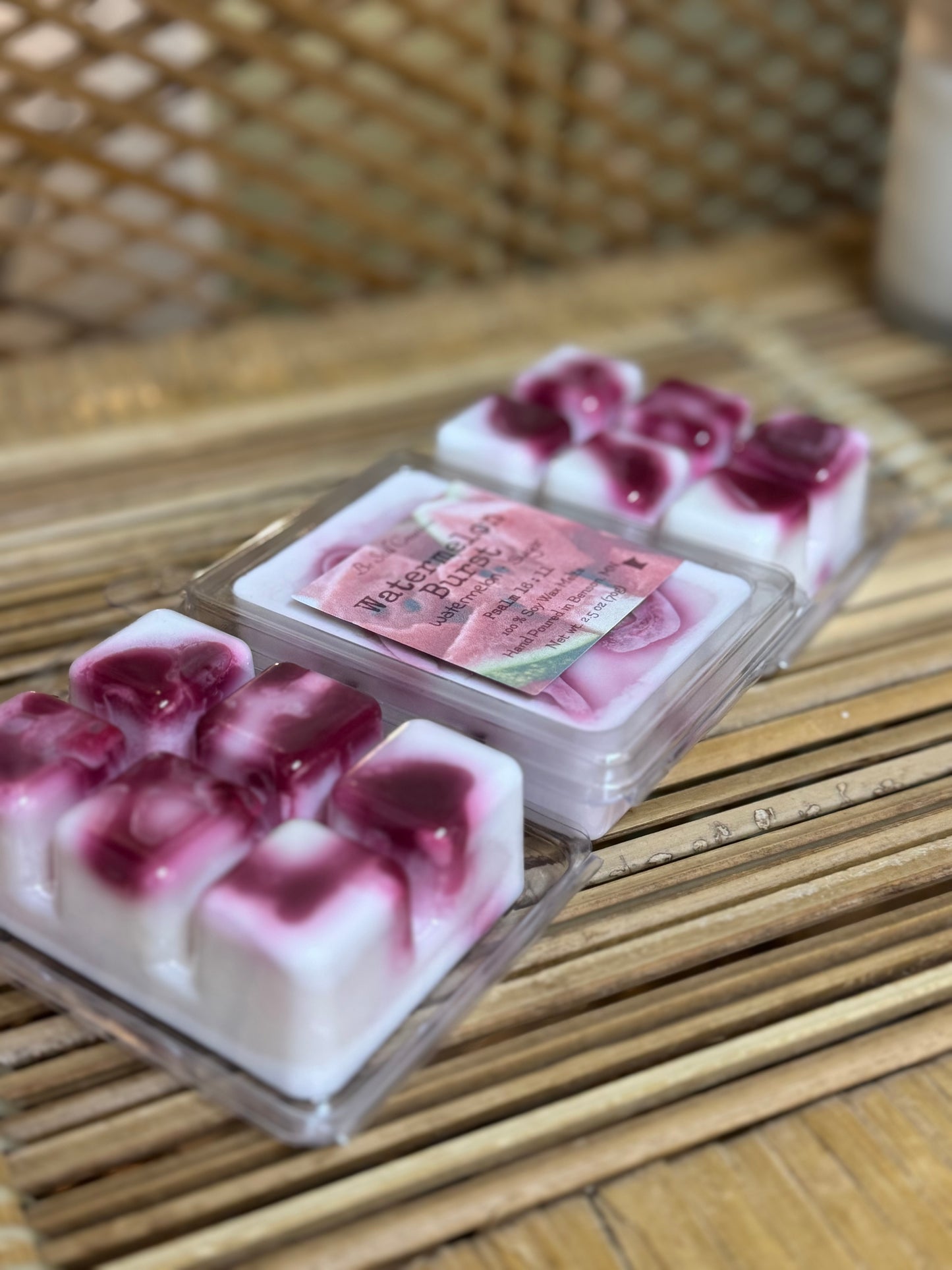 Watermelon Wax melts summertime scent. 