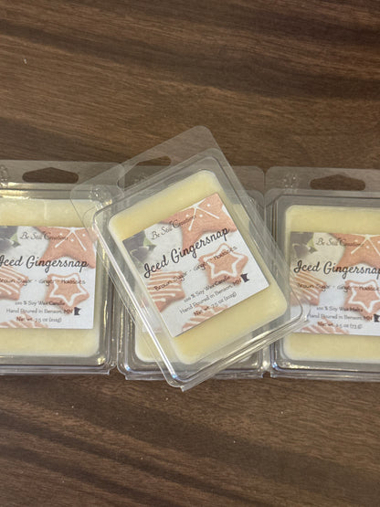 Iced gingersnap scented wax melts with brown sugar and ginger