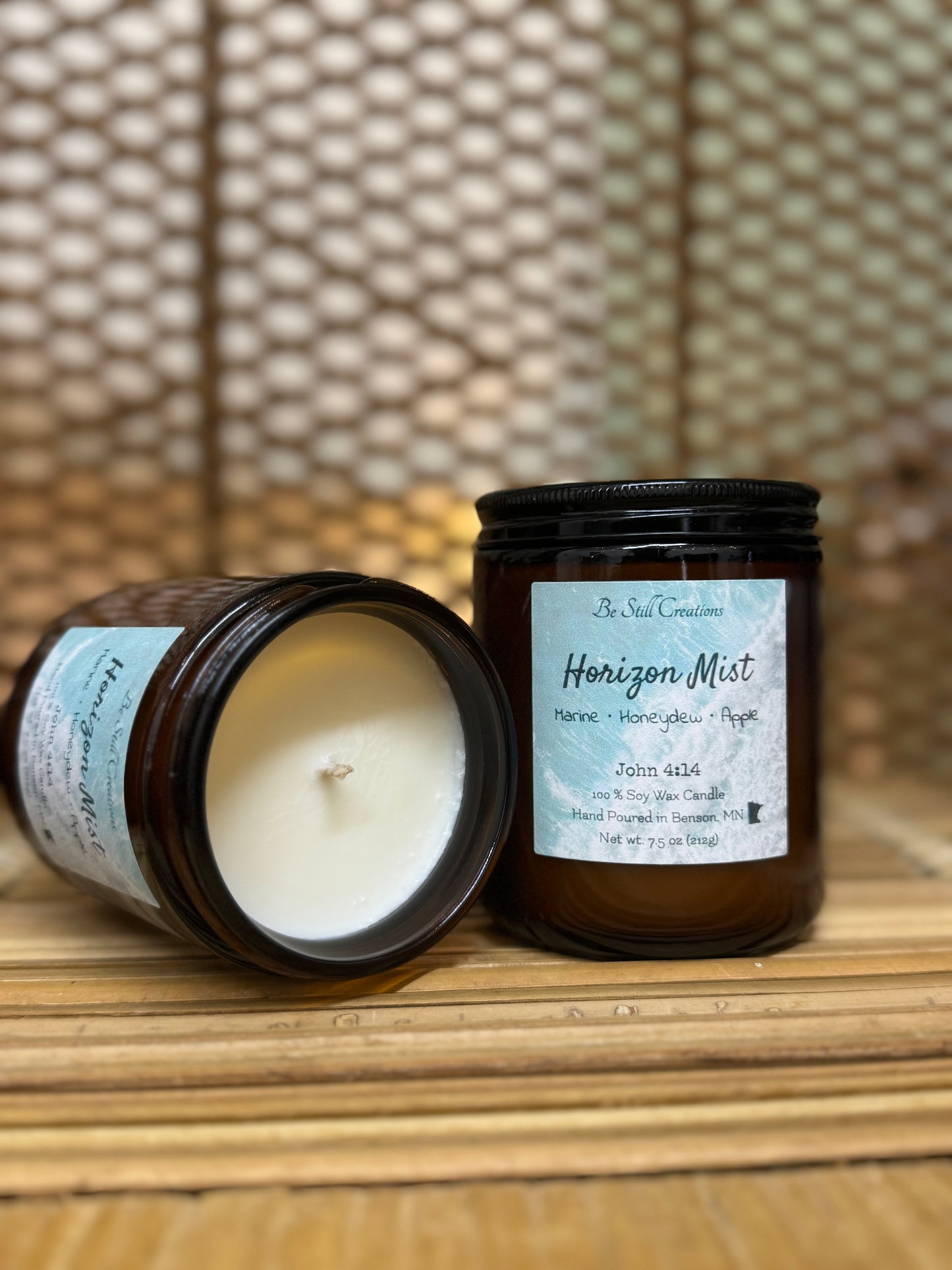 Fresh 100% soy wax candle