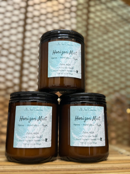 Fresh crisp soy wax candle. Candle for men and women. 