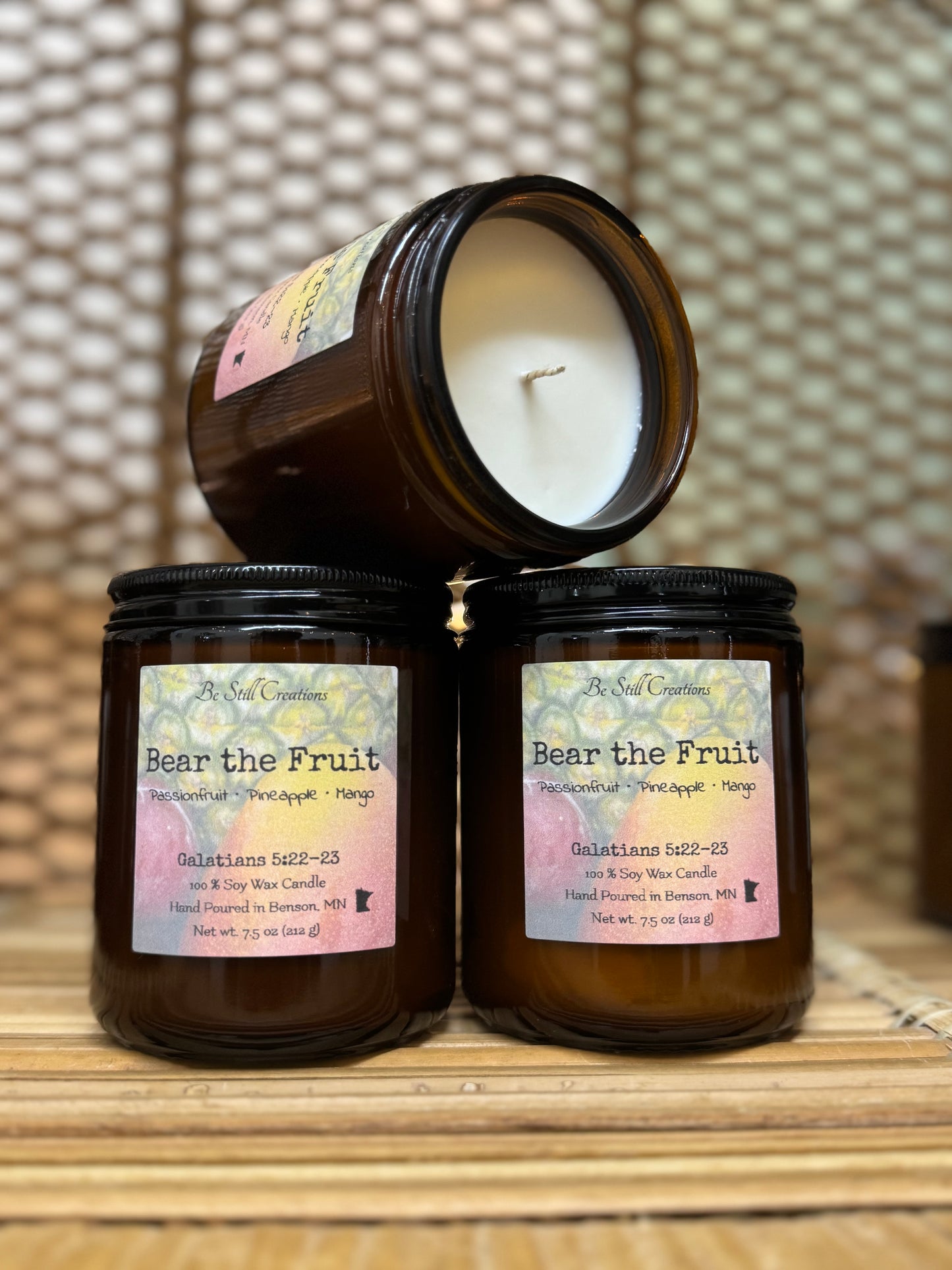 Phthalate free fruity soy candle 