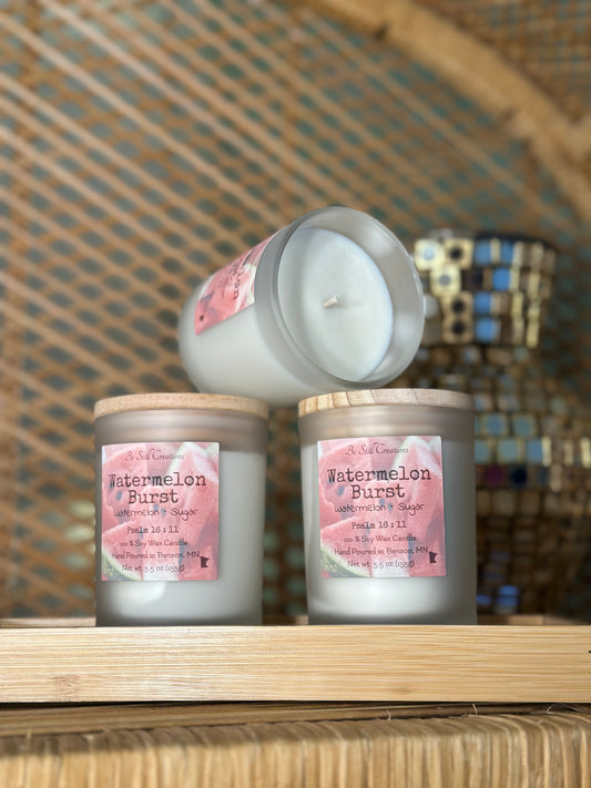 Watermelon Burst Soy Candle - 5.5 oz