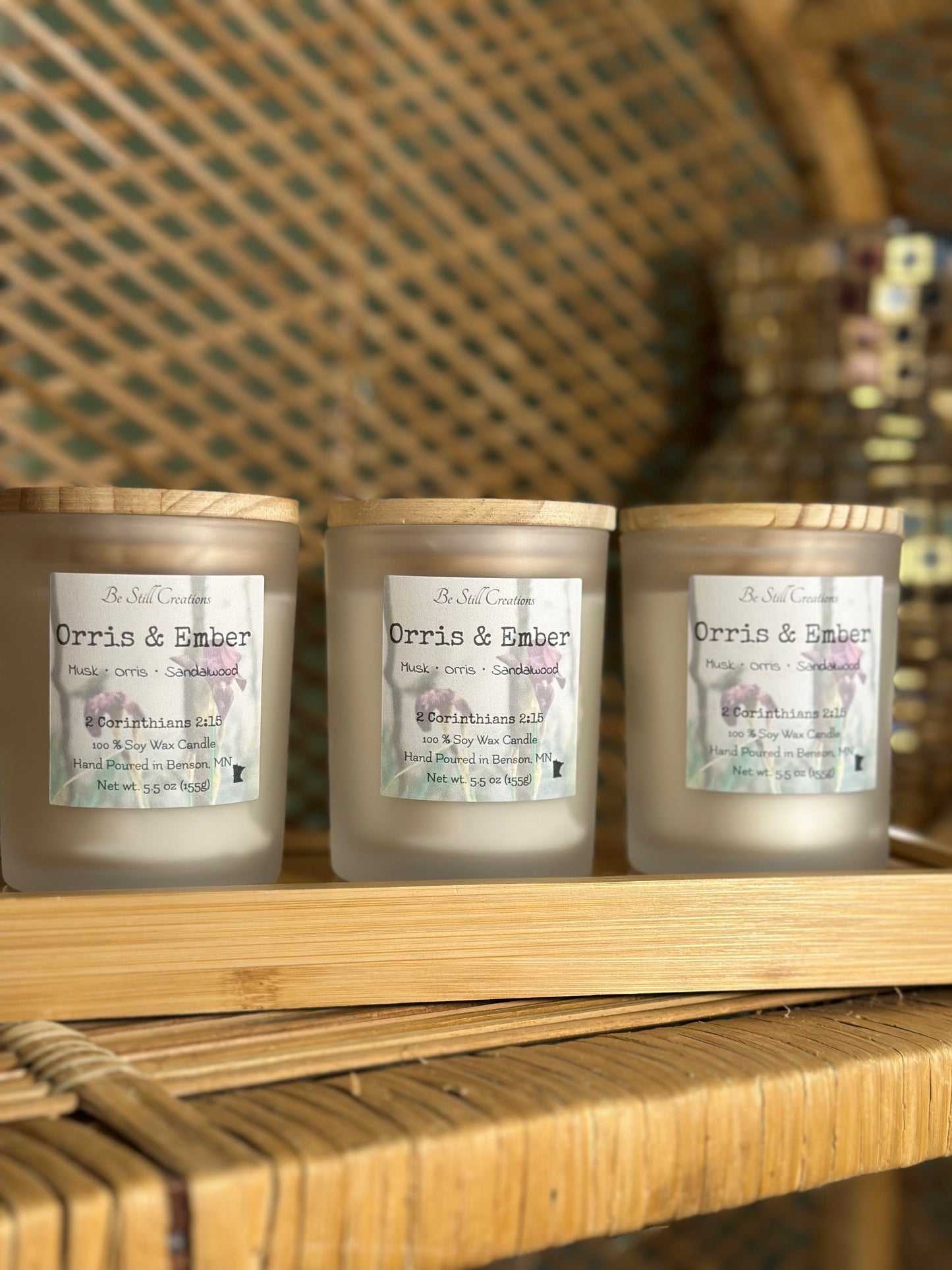 Orris & Ember Soy Candle - 5.5 oz