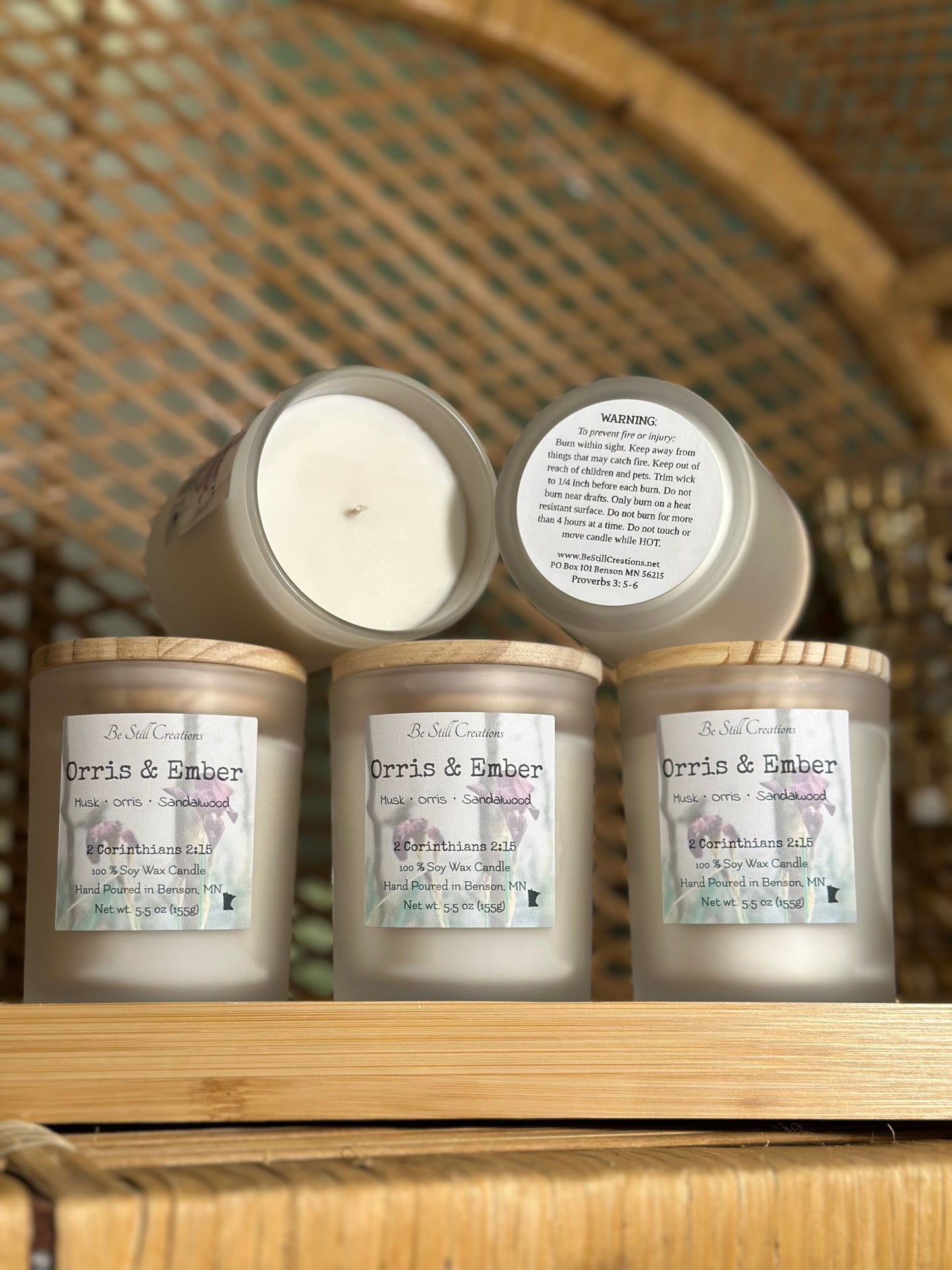 Orris & Ember Soy Candle - 5.5 oz