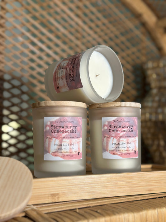 Strawberry Cheesecake Soy Candle - 5.5 oz
