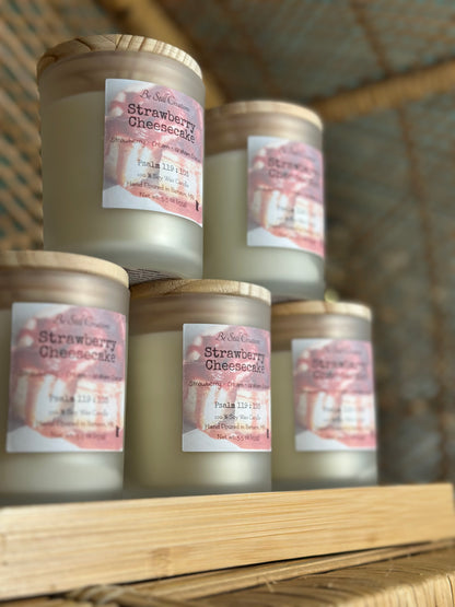Strawberry Cheesecake Soy Candle - 5.5 oz