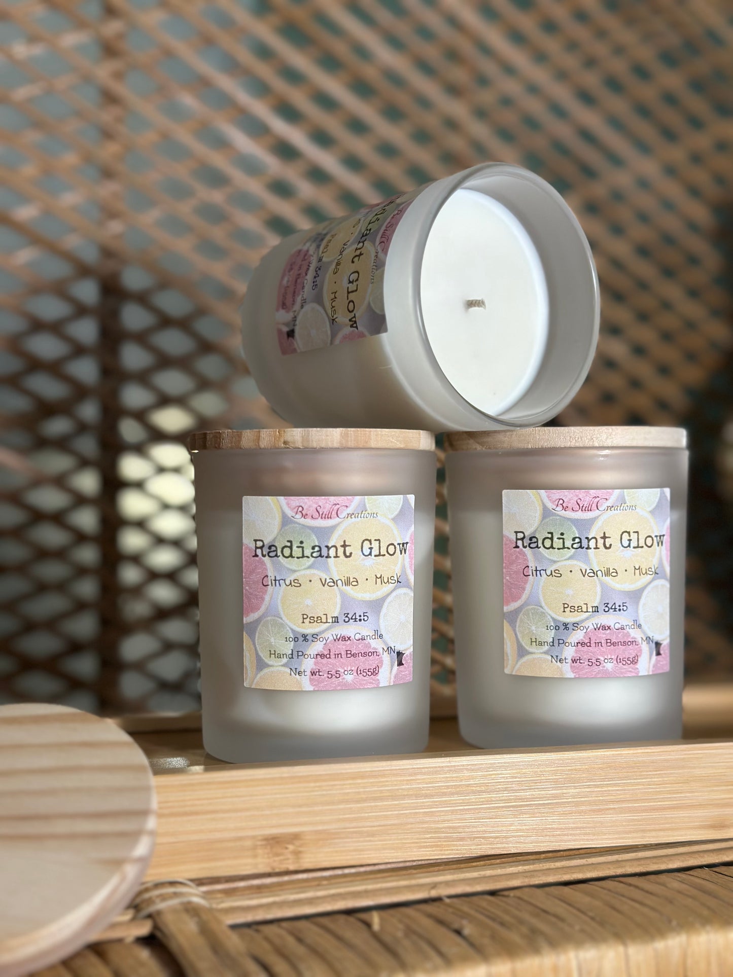 Radiant Glow Soy Candle - 5.5 oz