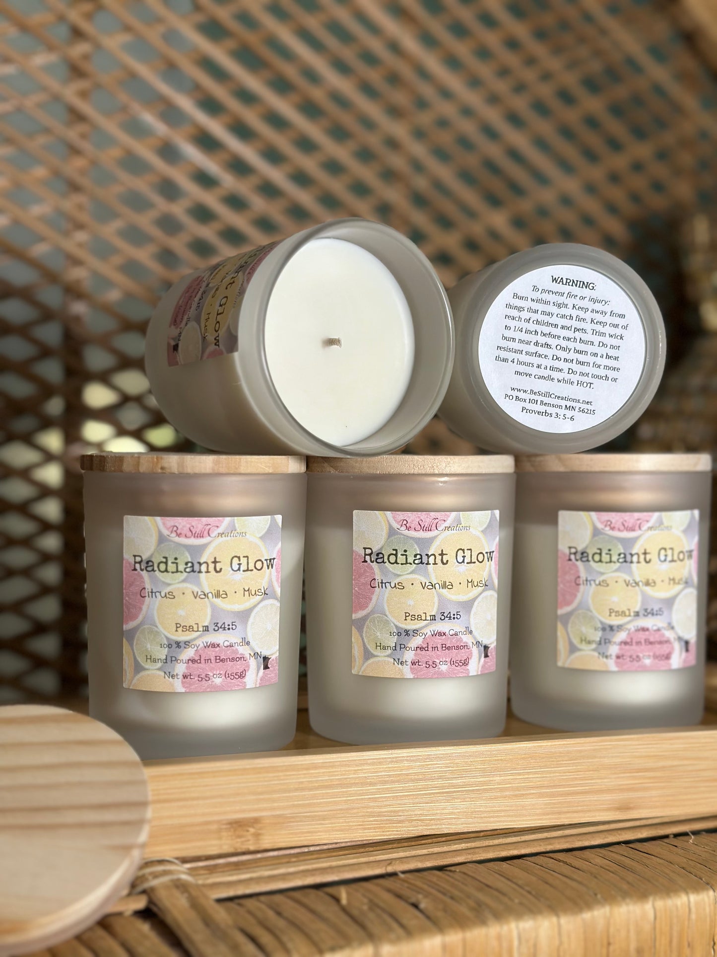 Radiant Glow Soy Candle - 5.5 oz