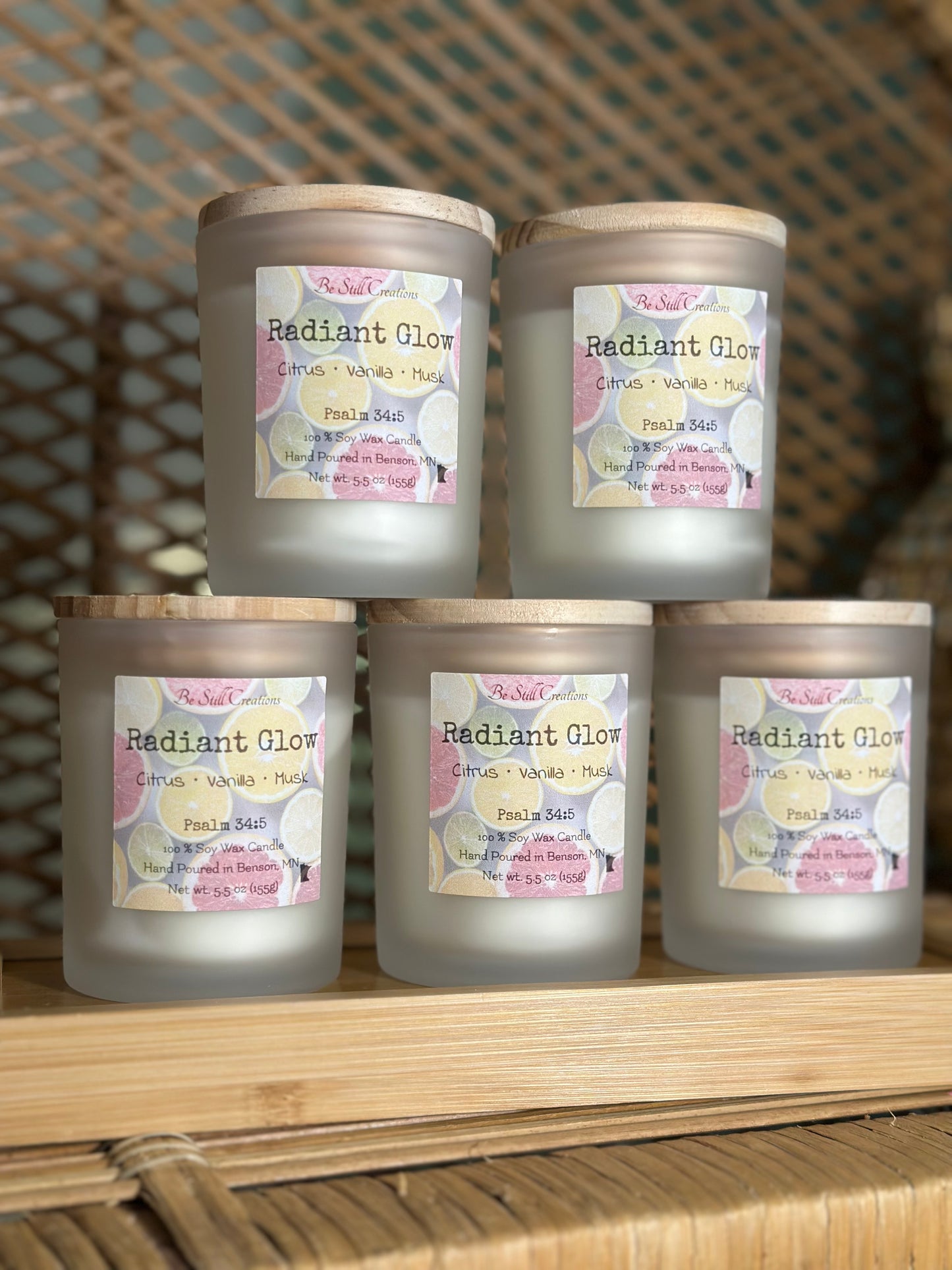 Radiant Glow Soy Candle - 5.5 oz