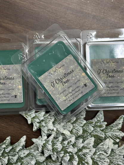 O' Christmas Tree soy wax melts in clamshell package